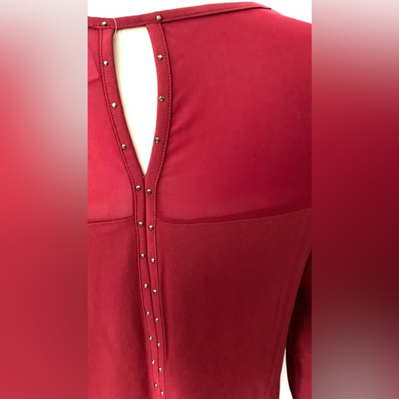 Brand New Burgundy/Red Top/Blouse by Red Coral - Picture 3 of 10